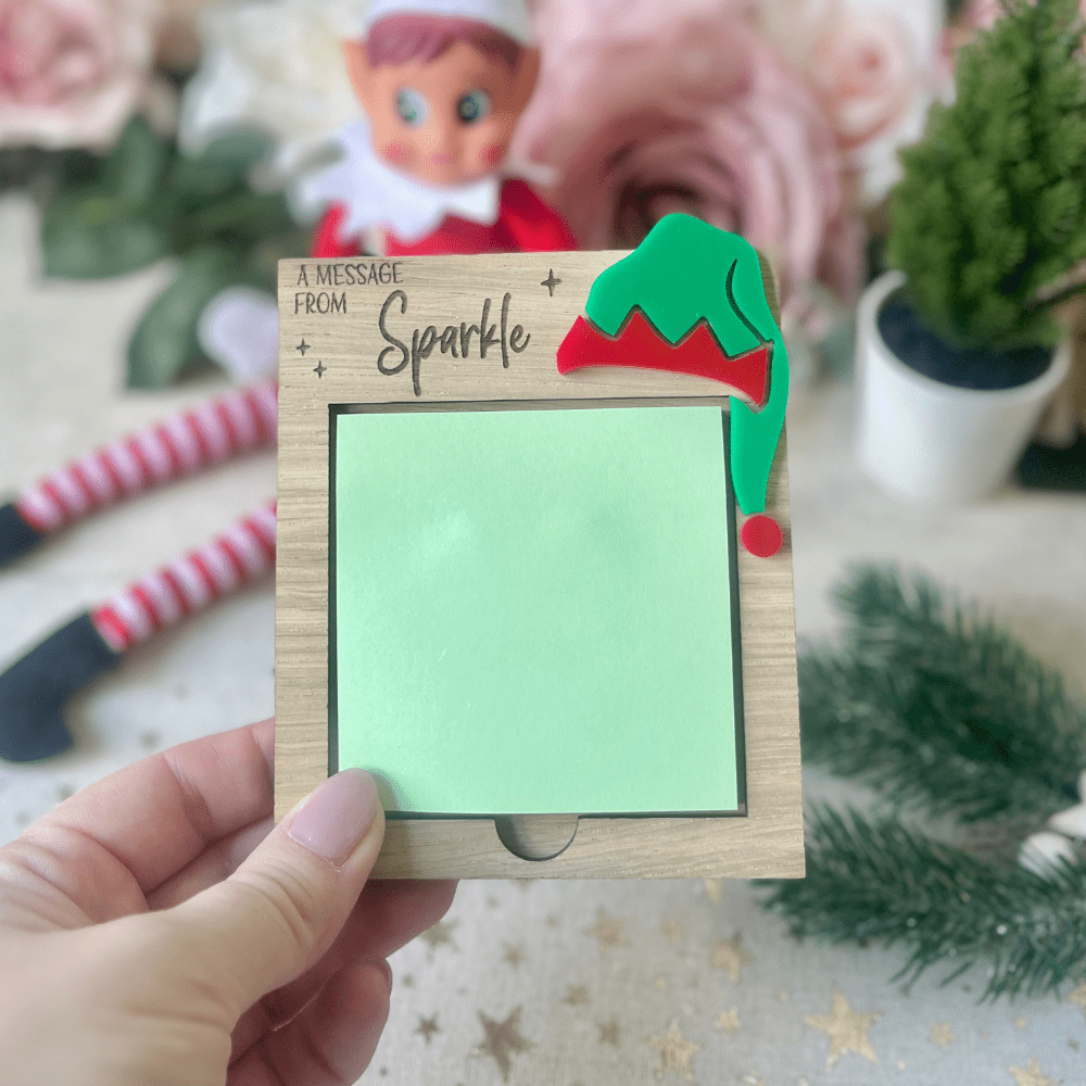 elf on the shelf ideas, sticky note holder