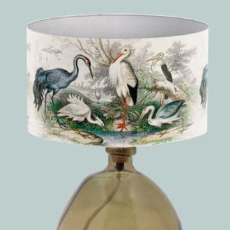 exotic bird print lampshade lightshade for table lamp standard lamp and ceiling lampshade period lighting