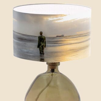 crosby beach liverpool lampshade sunset coastal lightshade urban lighting