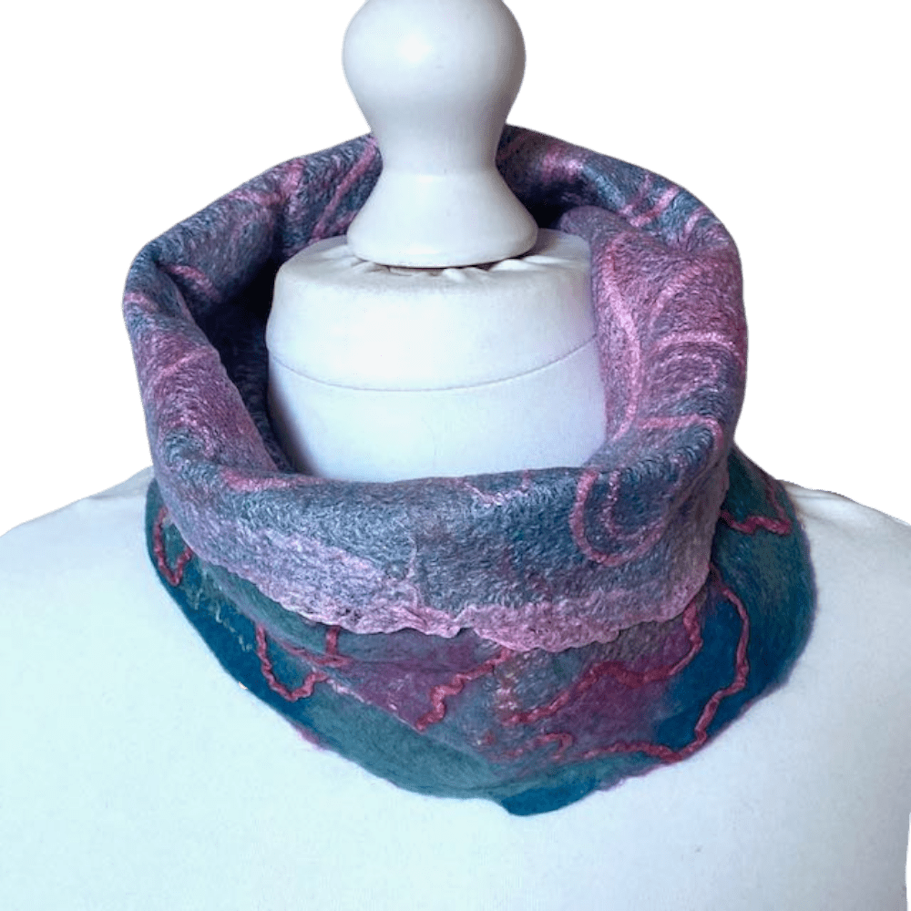 handmade-lilac-teal-cowl-wool-felt-marian-may-textile-art