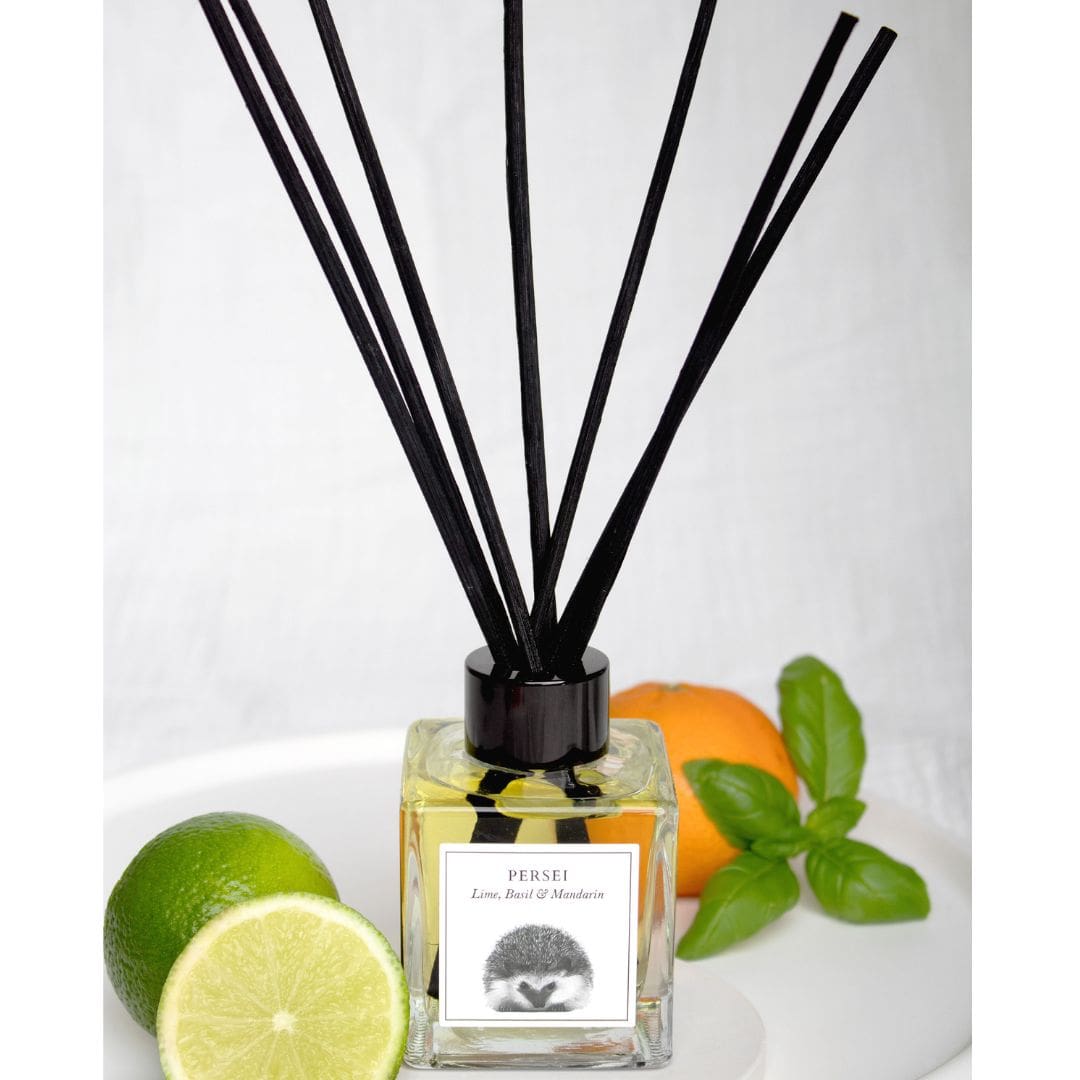 lime basil and mandarin diffuser by libra fine arts