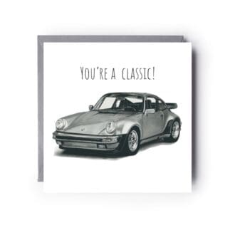 you're a classic porche car cards