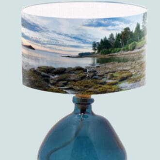 lakes mountains scene lightshade table lampshade standard lamp ceiling lighting