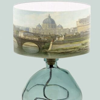 fine art print vintage painting print lampshade antique lighting lightshade