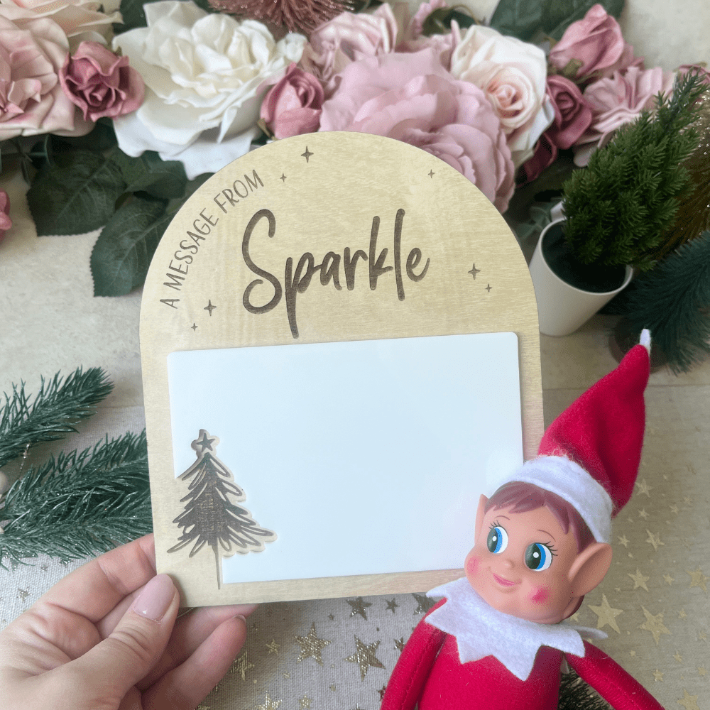 personalised elf on the shelf message