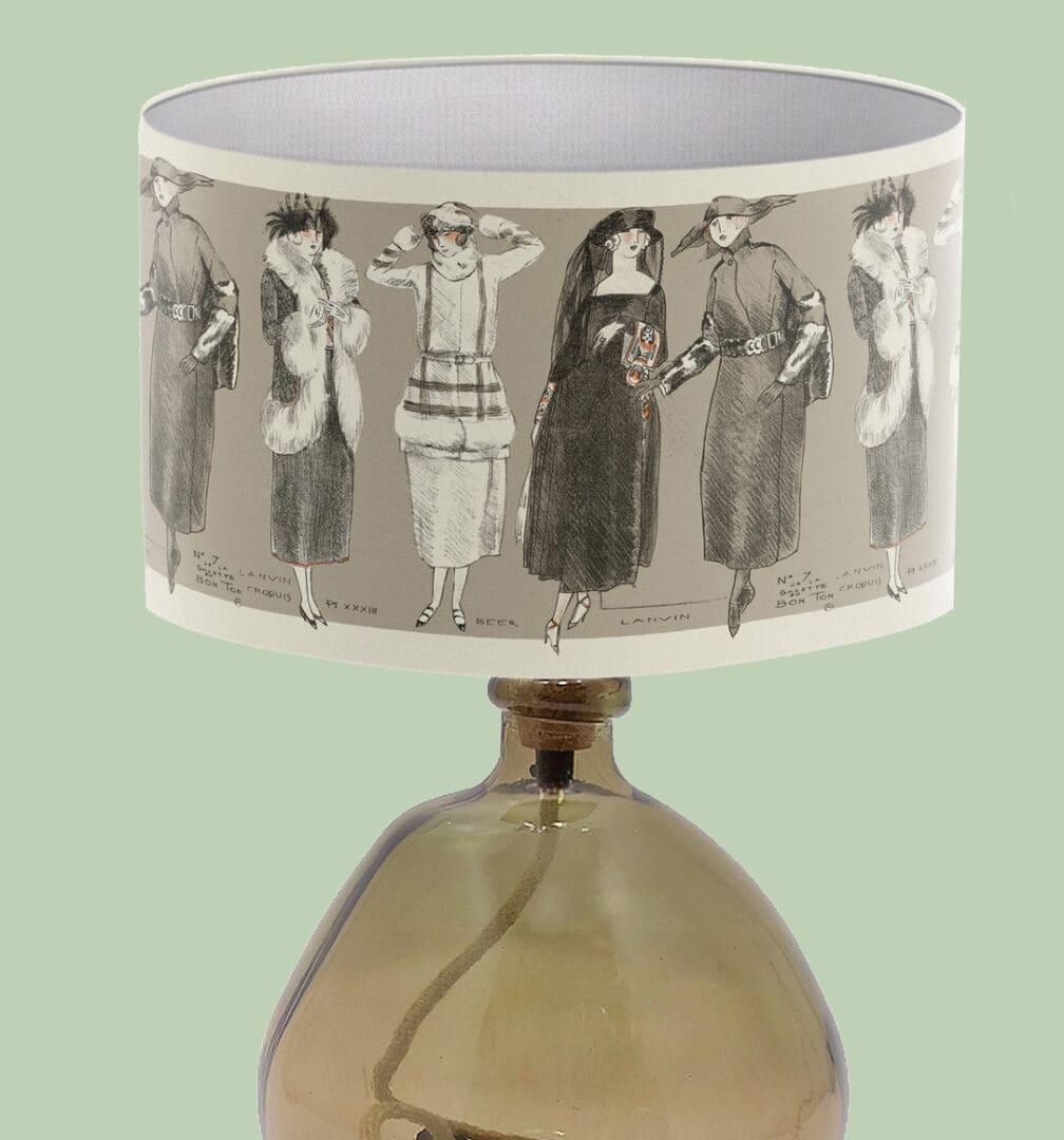 1920' 1930's vintage fashion lightshade table lampshade ceiling light