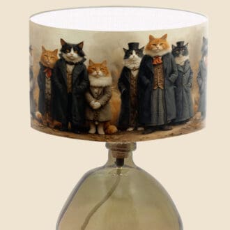 cats portrait fun lampshade peaky blinders character lightshade for table lamps floor lamp and ceiling lights