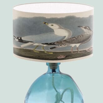 coastal lampshade seagull print illustration seaside lightshade table lamp floor lamps and ceiling lights