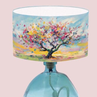 colourful lampshade multi color lightshade with tree illustration for table lamp standard lampshade ceiling lightshade