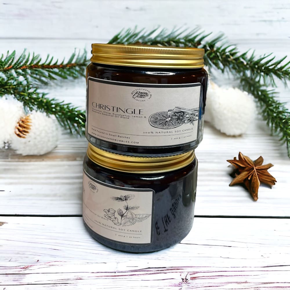 Large Festive Essential Oil Candle