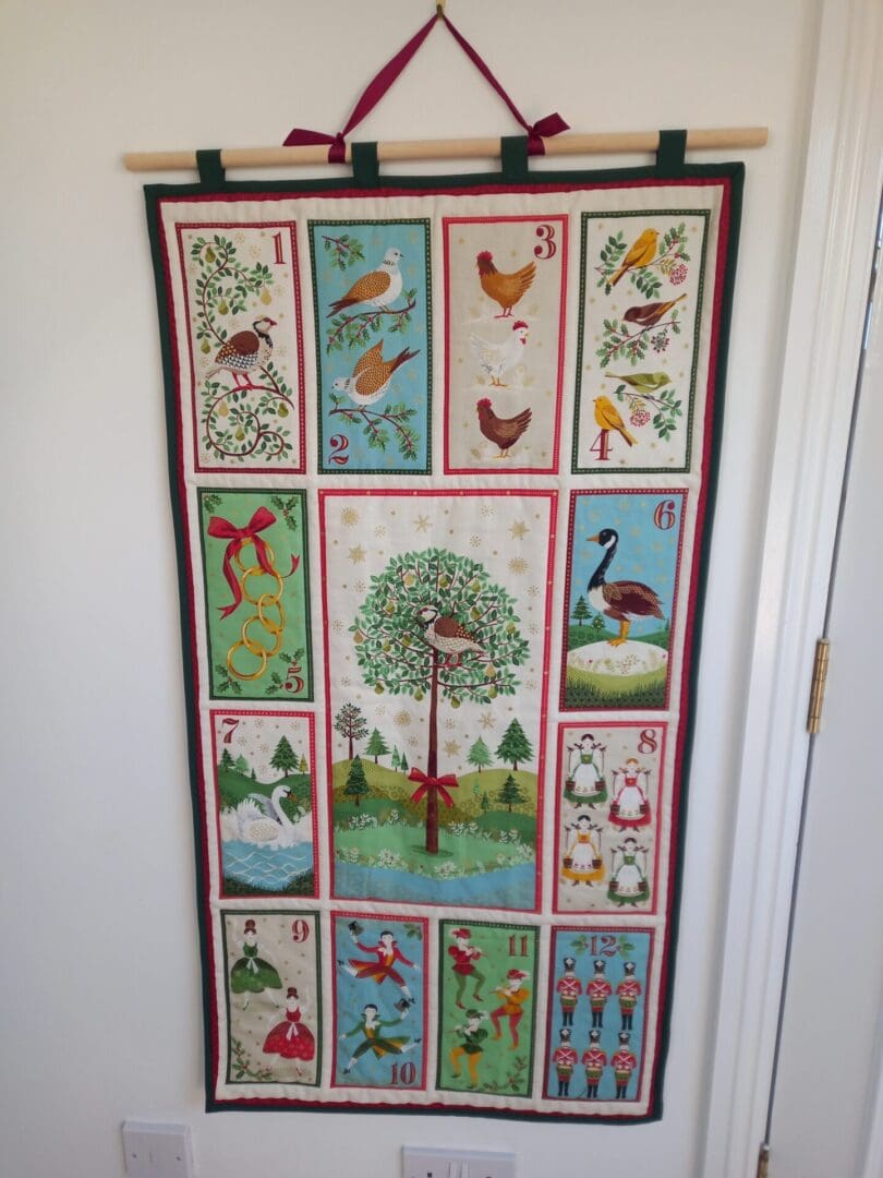 12 Days of Christmas Wall Quilt