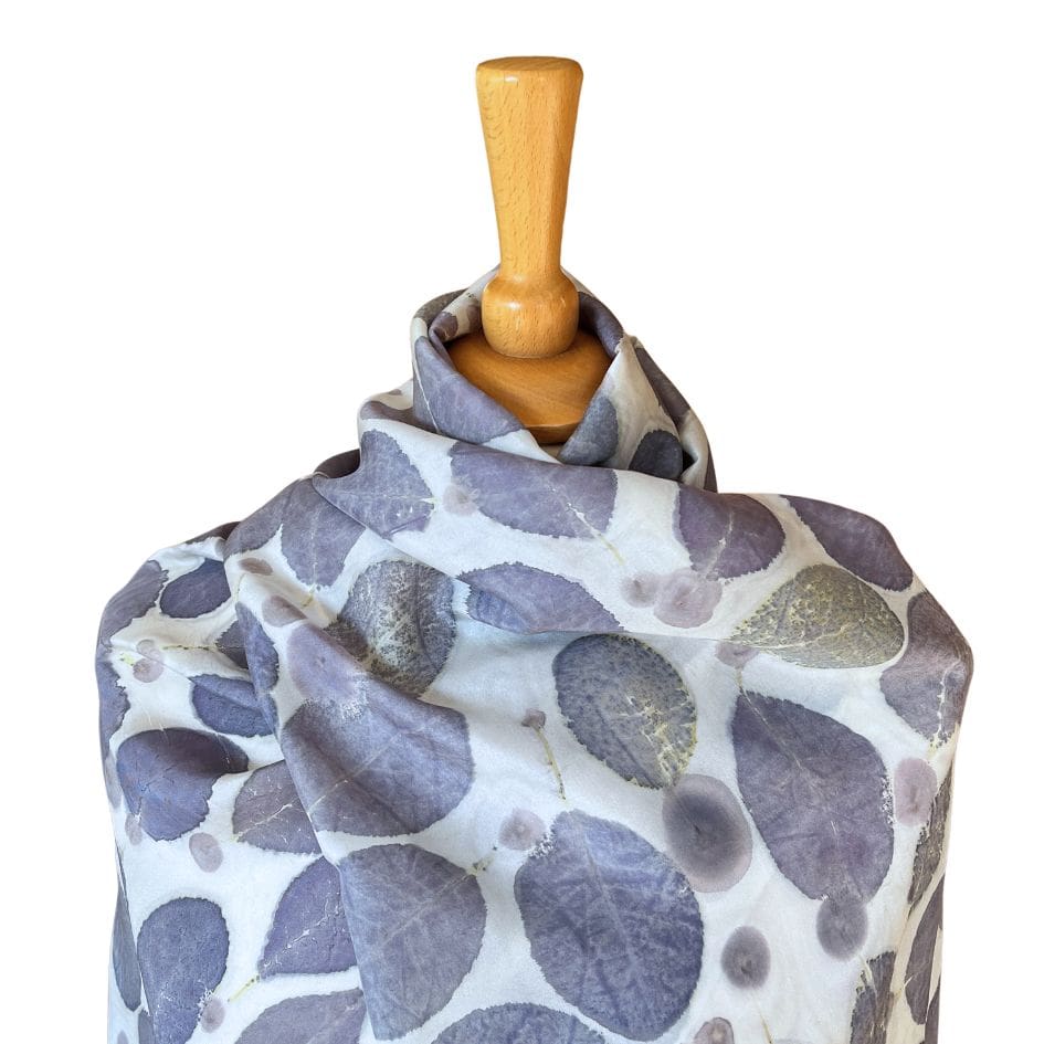 Blue-Leaf-Botanically-Printed-Silk-Scarf