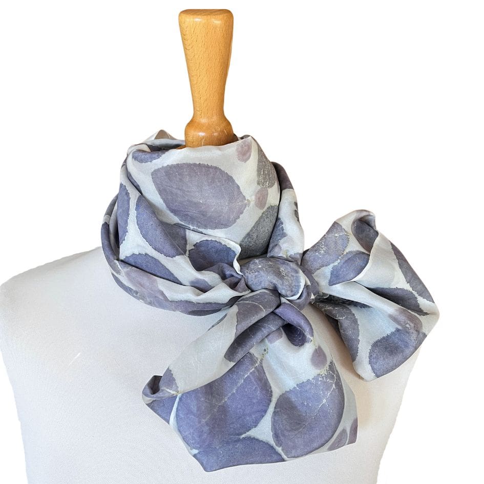 Blue-and-White-Botanically-Printed-Silk-Scarf-Accessory