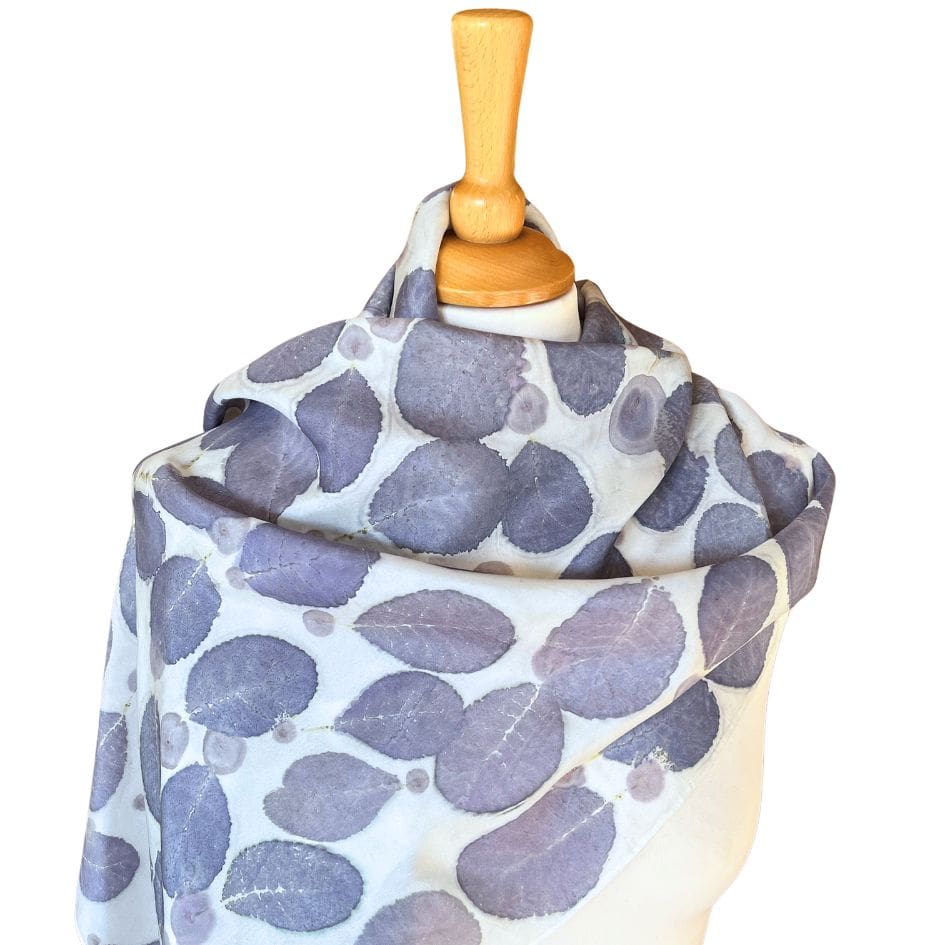 Blue-and-White-Eco-Printed-Silk-Scarf