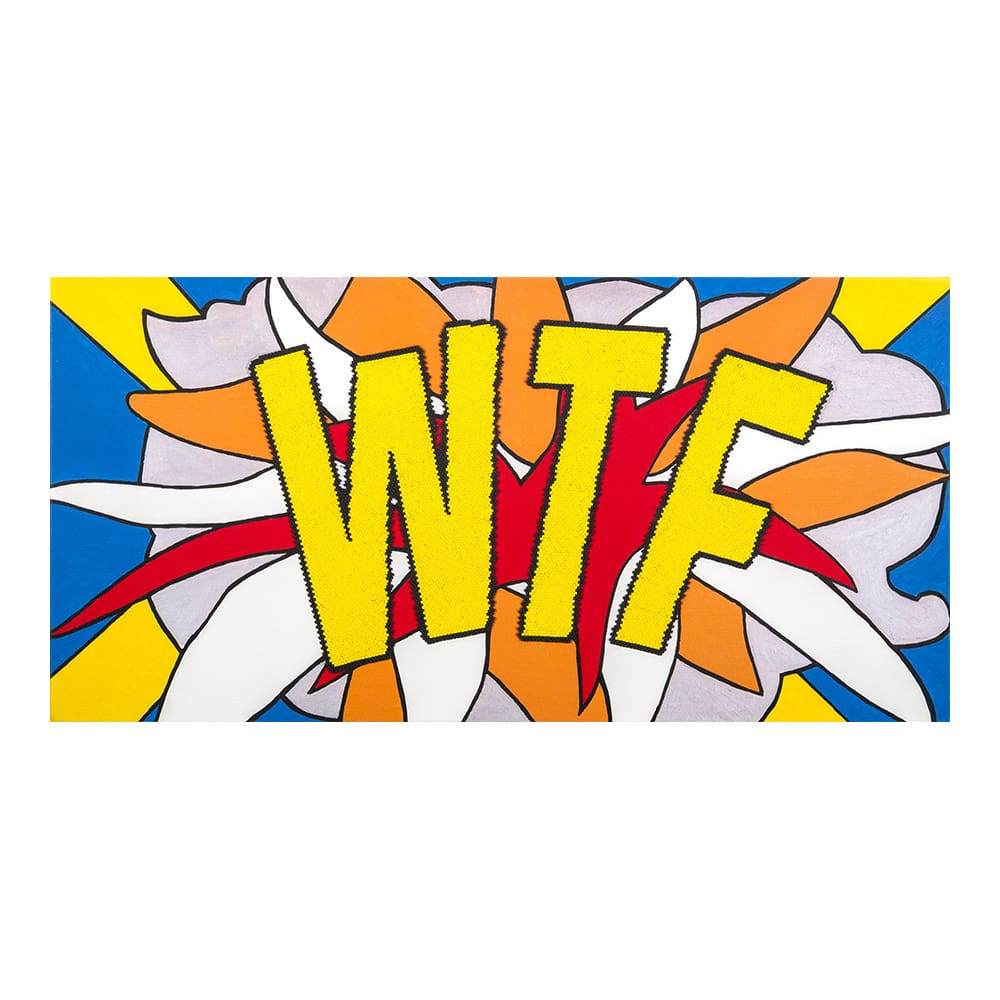 Canvas print WTF pop art