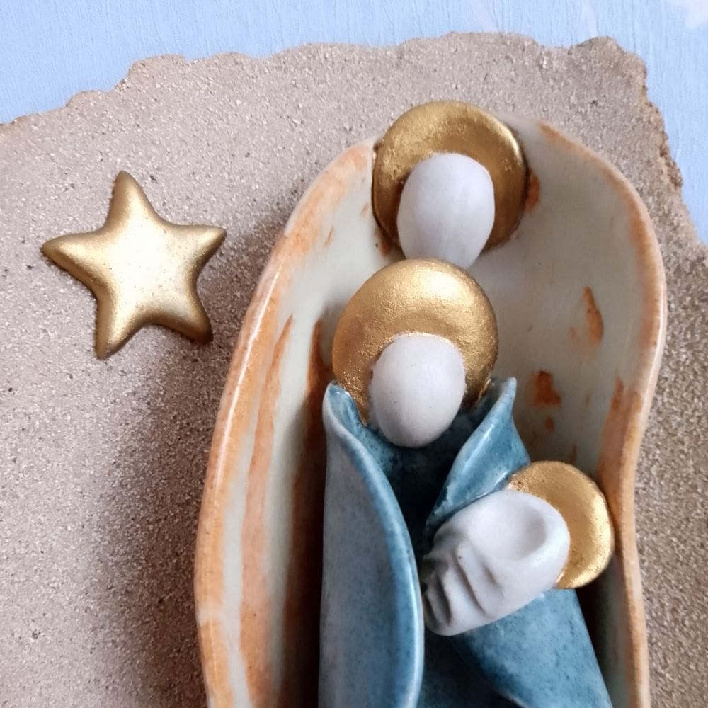 Modern Ceramic Nativity Set