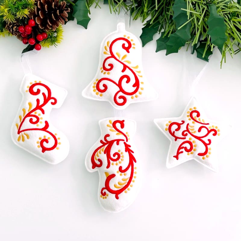 Christmas Filigree Hanging Decorations