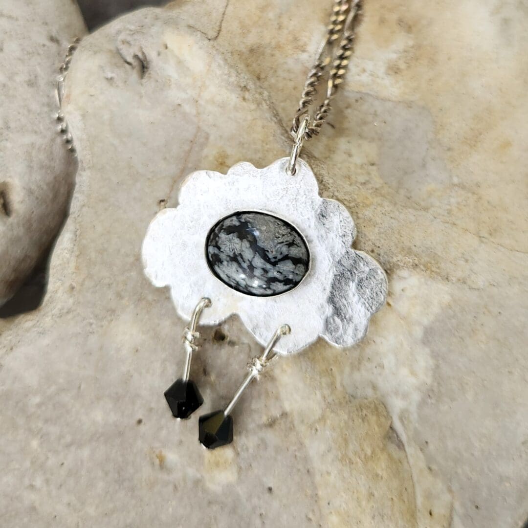 silver cloud pendant