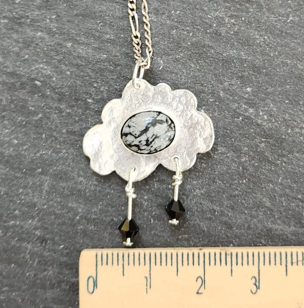 silver cloud pendant