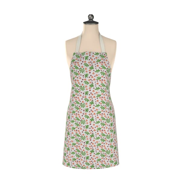 Designer cotton apron summers end floral design