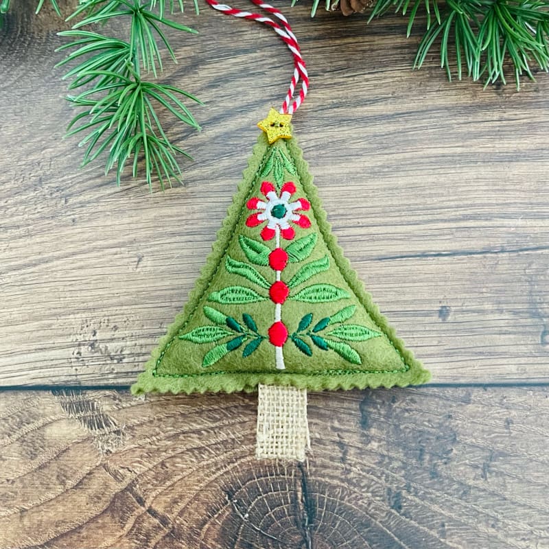 Folk Art Tree Hanging Decoration Aster