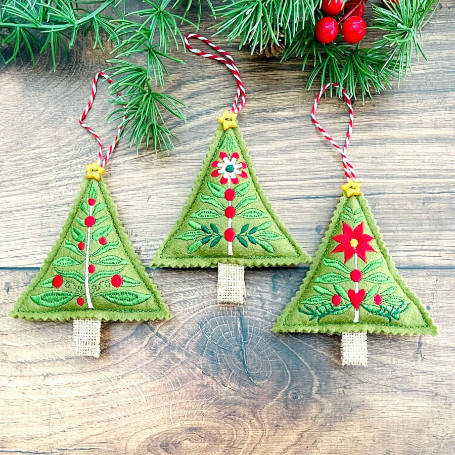 Folk Art Tree Hanging Decorations