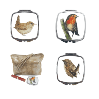 Mirror compacts with choice of Garden Bird artwork