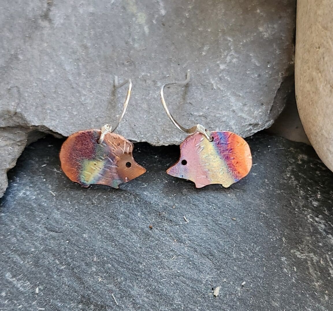 hedgehog earrings