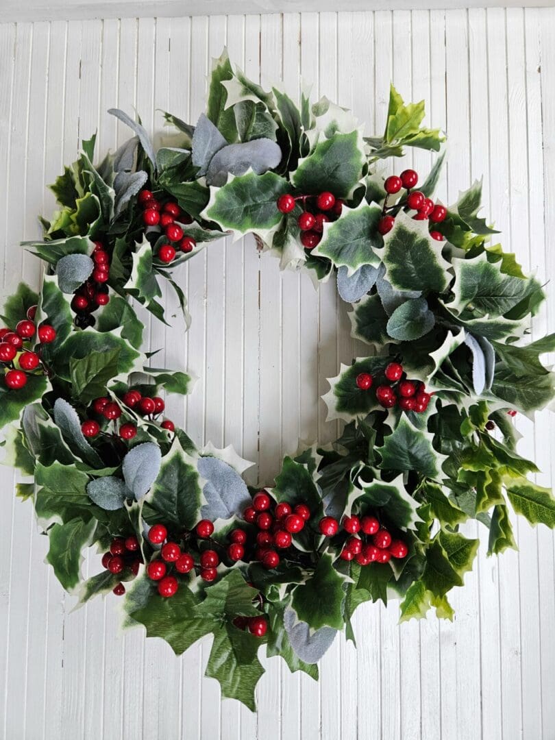 Holly berry christmas wreath