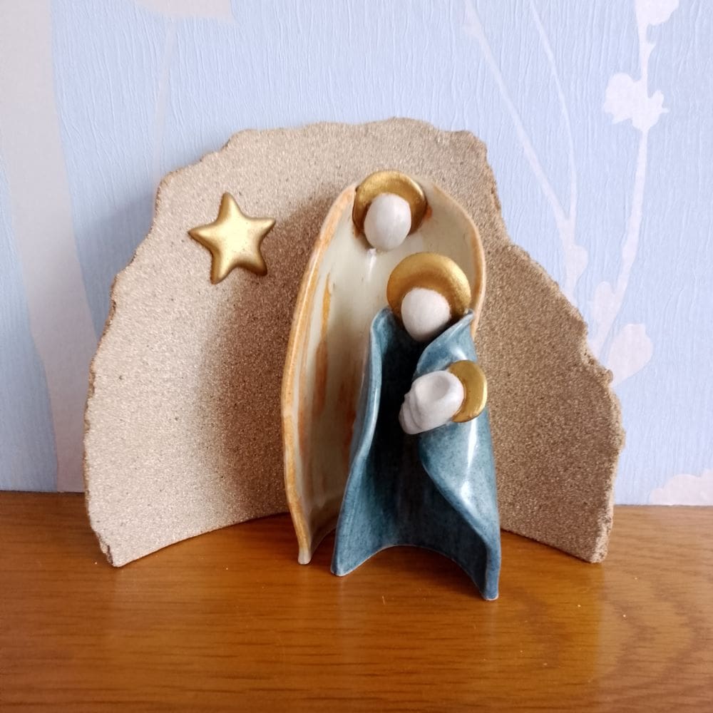 Modern Ceramic Nativity Set