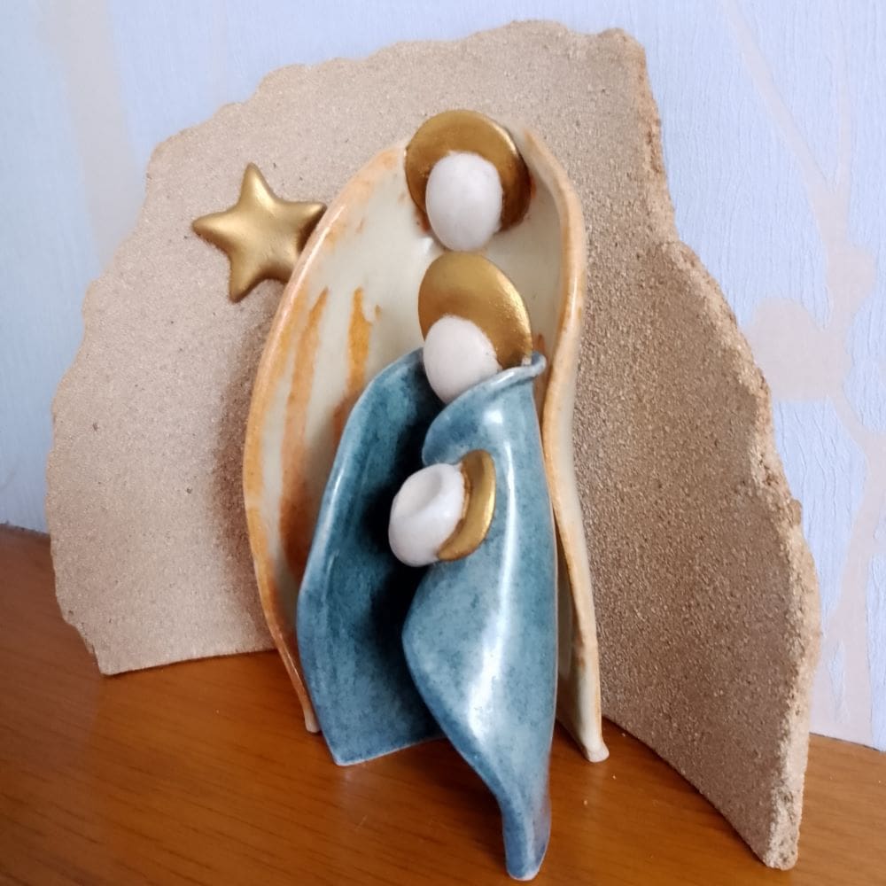 Modern Ceramic Nativity Set