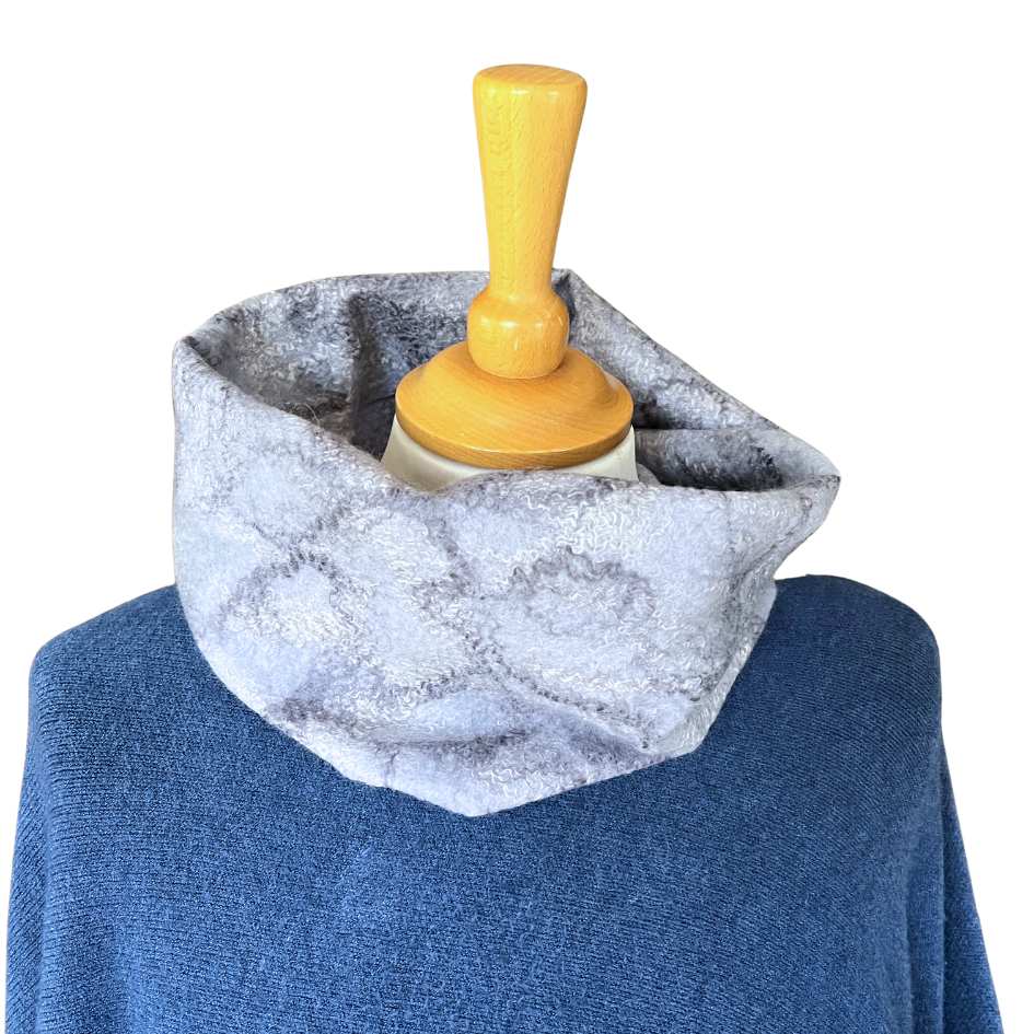 Nuno-Felt-Neck-Cowl-in-Blue-Wool-and-Silk