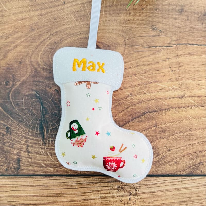 Personalised Christmas Stocking Hanging Decoration Max