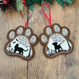 Pet Paw Felt Hanging Decoration a