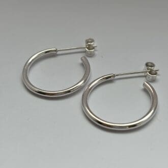 Sterling silver hoop earrings