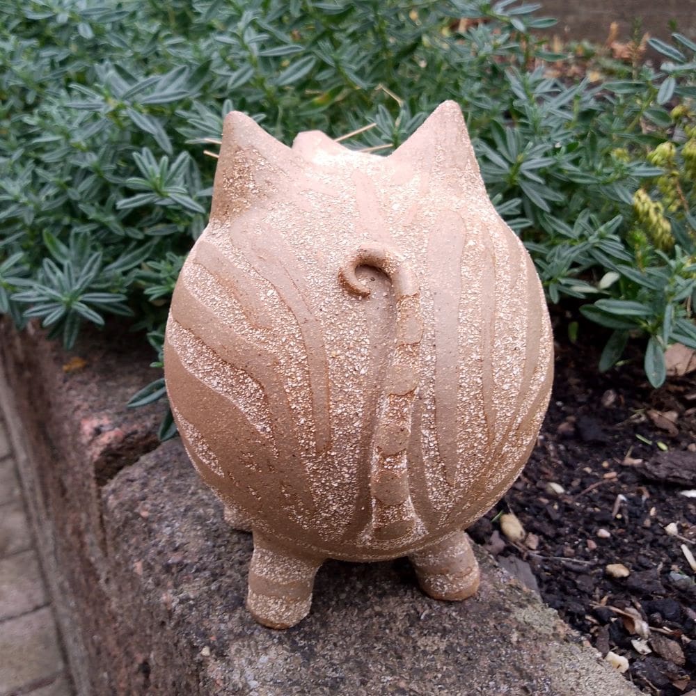 Roly Poly Ceramic Ginger Cat