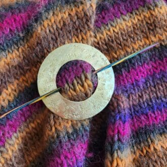 brass shawl pin