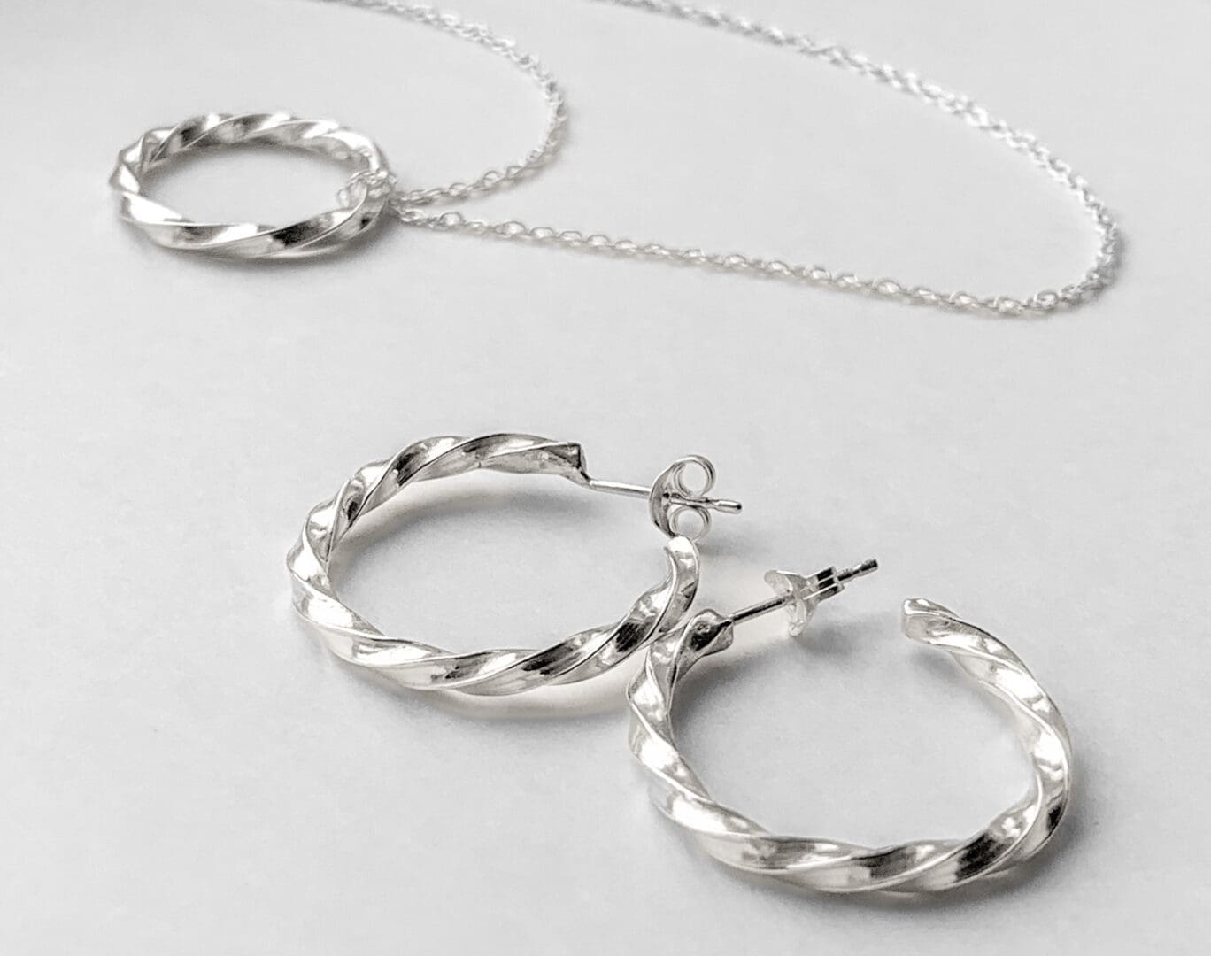 Sterling silver twist collection