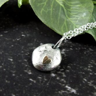 Silver_and_Gold_Pebble_Necklace