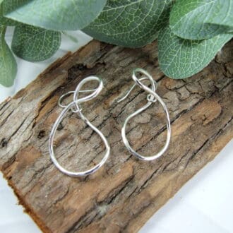 Silver_Twisted Hoop_Earrings