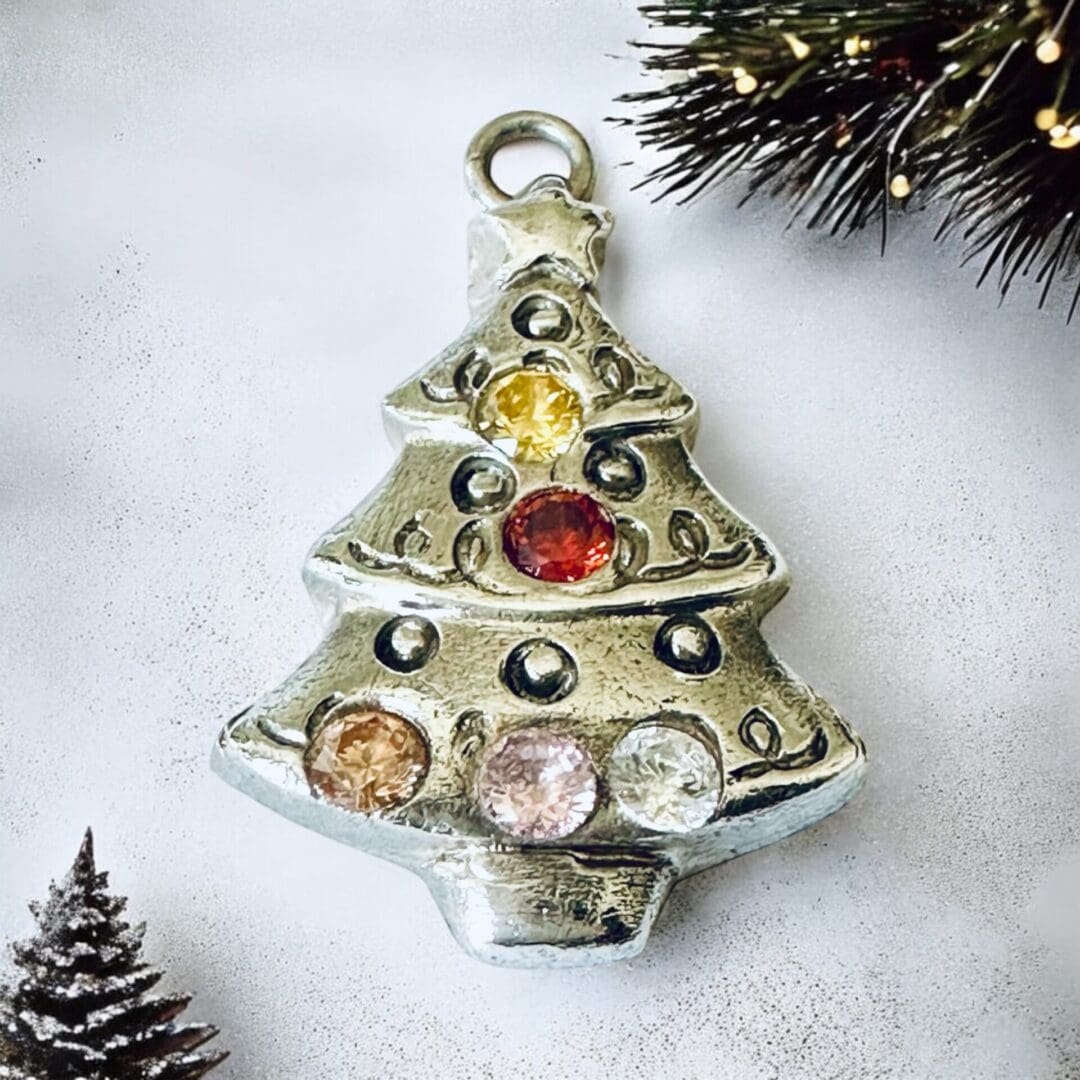 Sterling Silver Christmas Tree Pendant