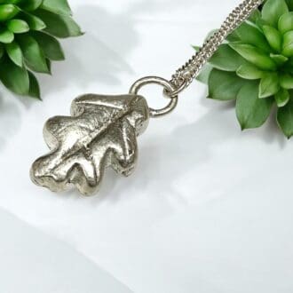 Silver Leaf Necklace