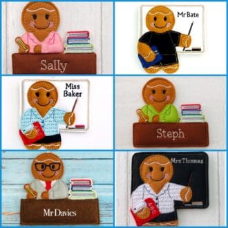 Teacher Gingerbread Collage