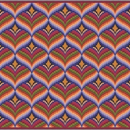 A beautiful cushion kit to sew in easy Bargello longstitch