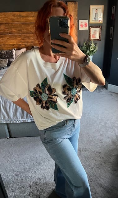 Floral Boob Tee