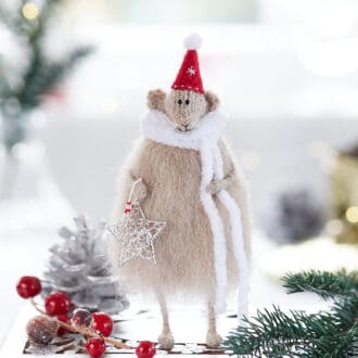 Christmas mouse ornament