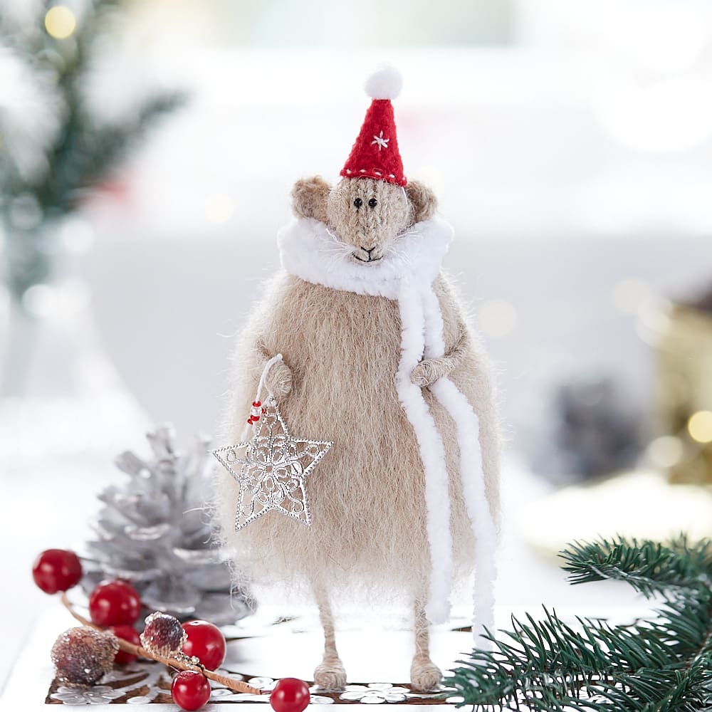 Christmas mouse ornament