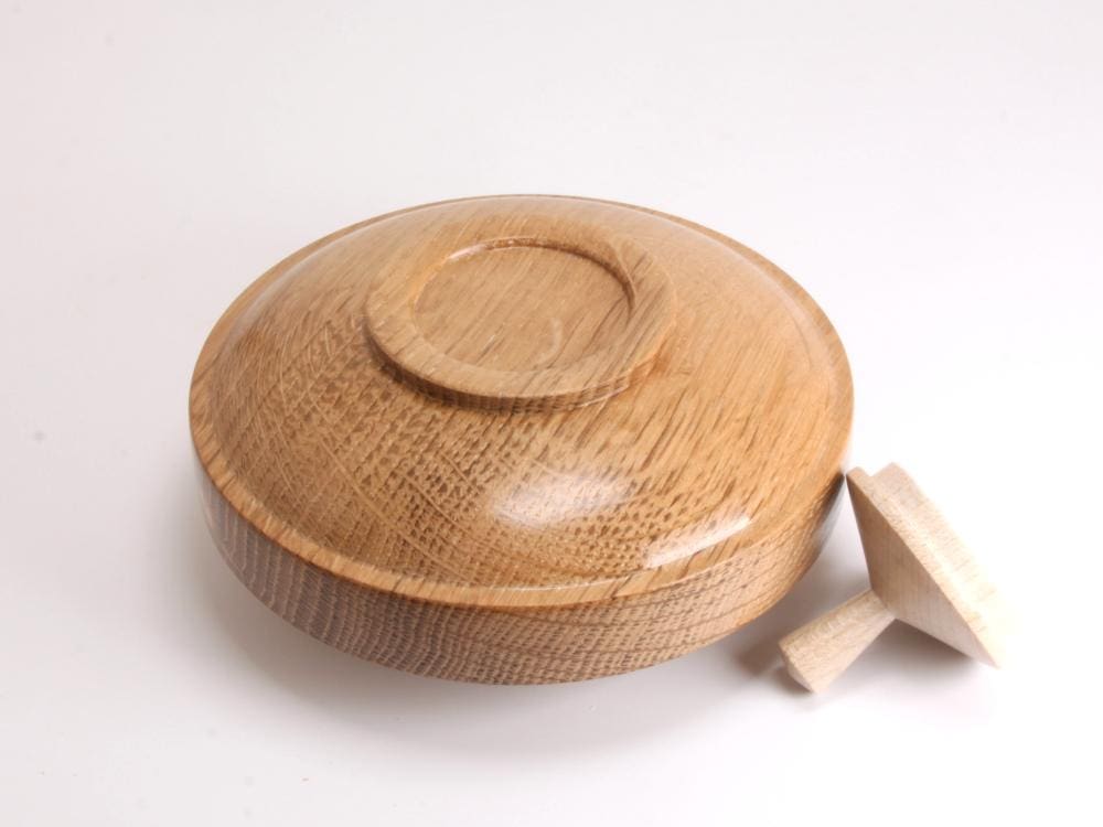 English Oak & Sycamore Lidded Container/Box - Handmade