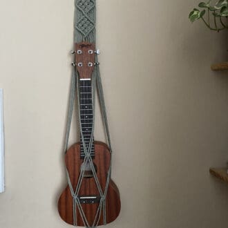 Sage green ukulele wall hanger