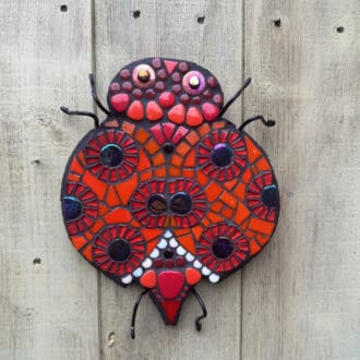 chubby red beetle mosaic